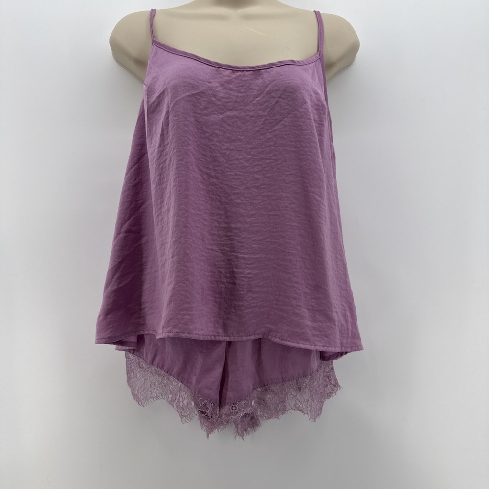 Midnight Bakery 2 Piece Tank & Shorts Pajama Set in Lilac Size L
